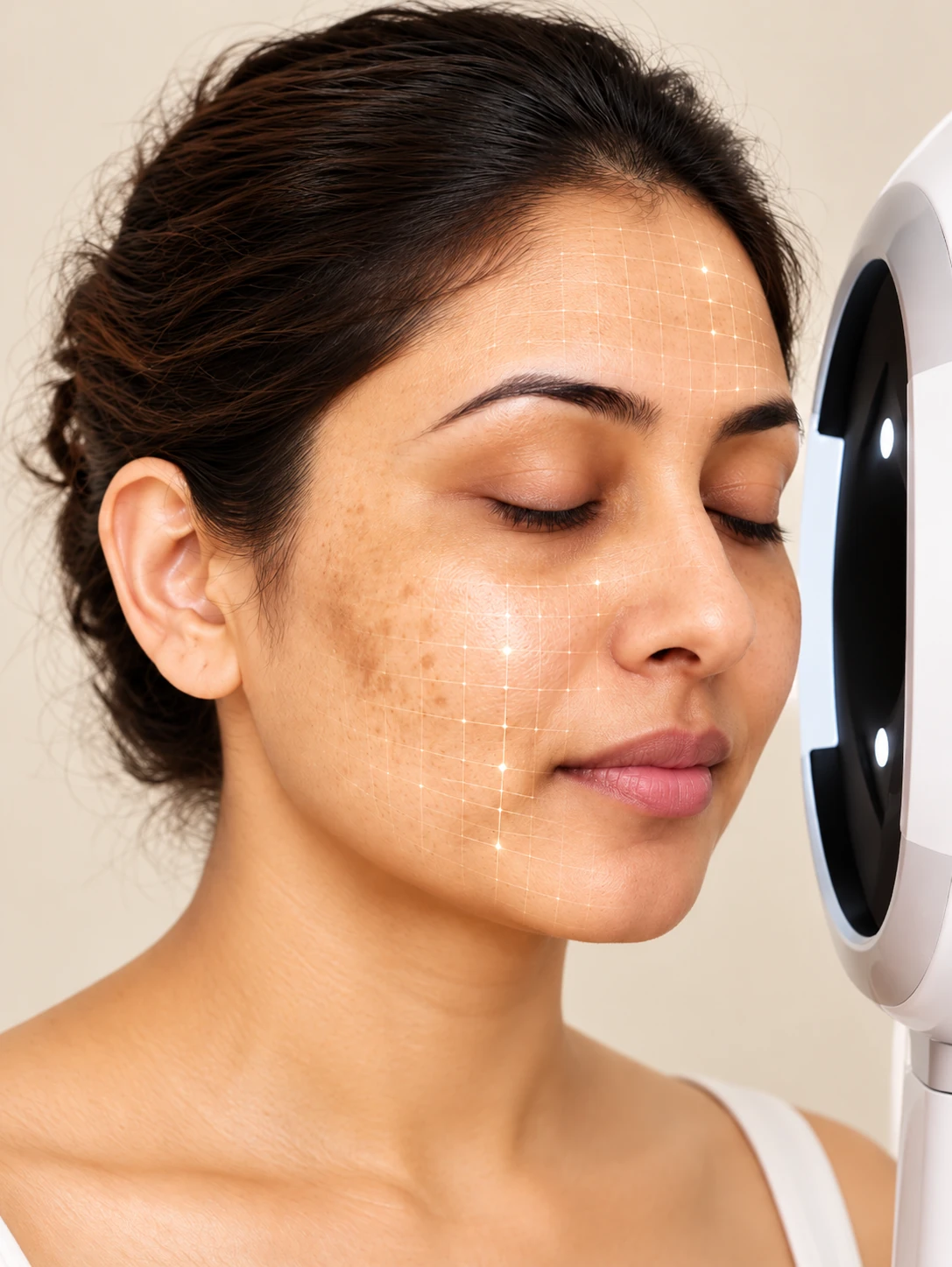 AI-Based 5D Skin Analysis / Skin Test, illustrative analysis example