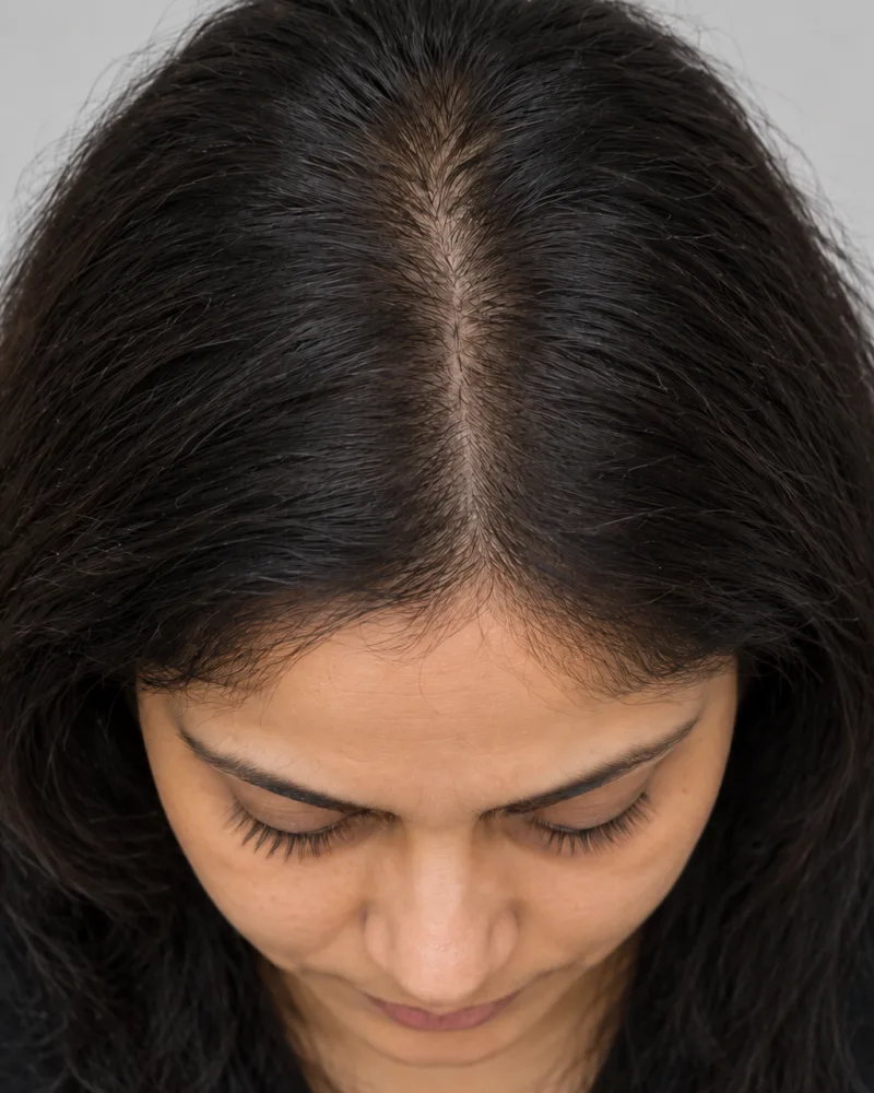 Oxygen Laser Therapy (OLT) for Hair Regrowth, illustrative after example